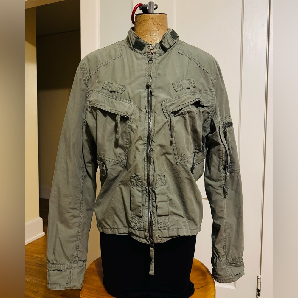 Vintage Earl Jeans Olive Military Jacket